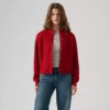 Levi's Γυναικείο Πουλόβερ CHARLOTTE CREWNECK CARDIGAN REDS Κόκκινο