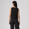 Levi's Γυναικείο Top RHINESTONE DENIM SHELL MED INDIGO Μαύρο