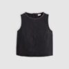 Levi's Γυναικείο Top RHINESTONE DENIM SHELL MED INDIGO Μαύρο