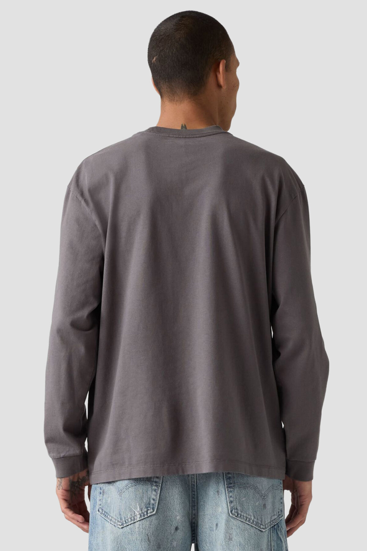 Levi's Ανδρική Μακρυμάνικη Μπλούζα LS WORKWEAR TEE GREYS Γκρι
