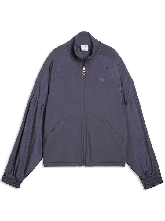 fixedratio_20260727160636_598d6f6d PUMA Γυναικείο Ζακέτα HER Full-Zip Relaxed DK Jacket Σκούρο Μπλε