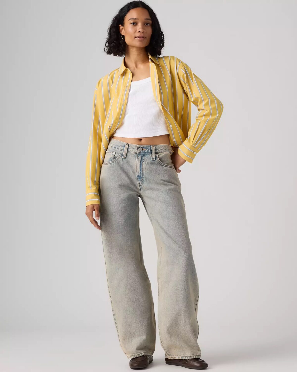 Levi's Γυναικείο Τζιν Παντελόνι MIDDY BALLOON GREYS