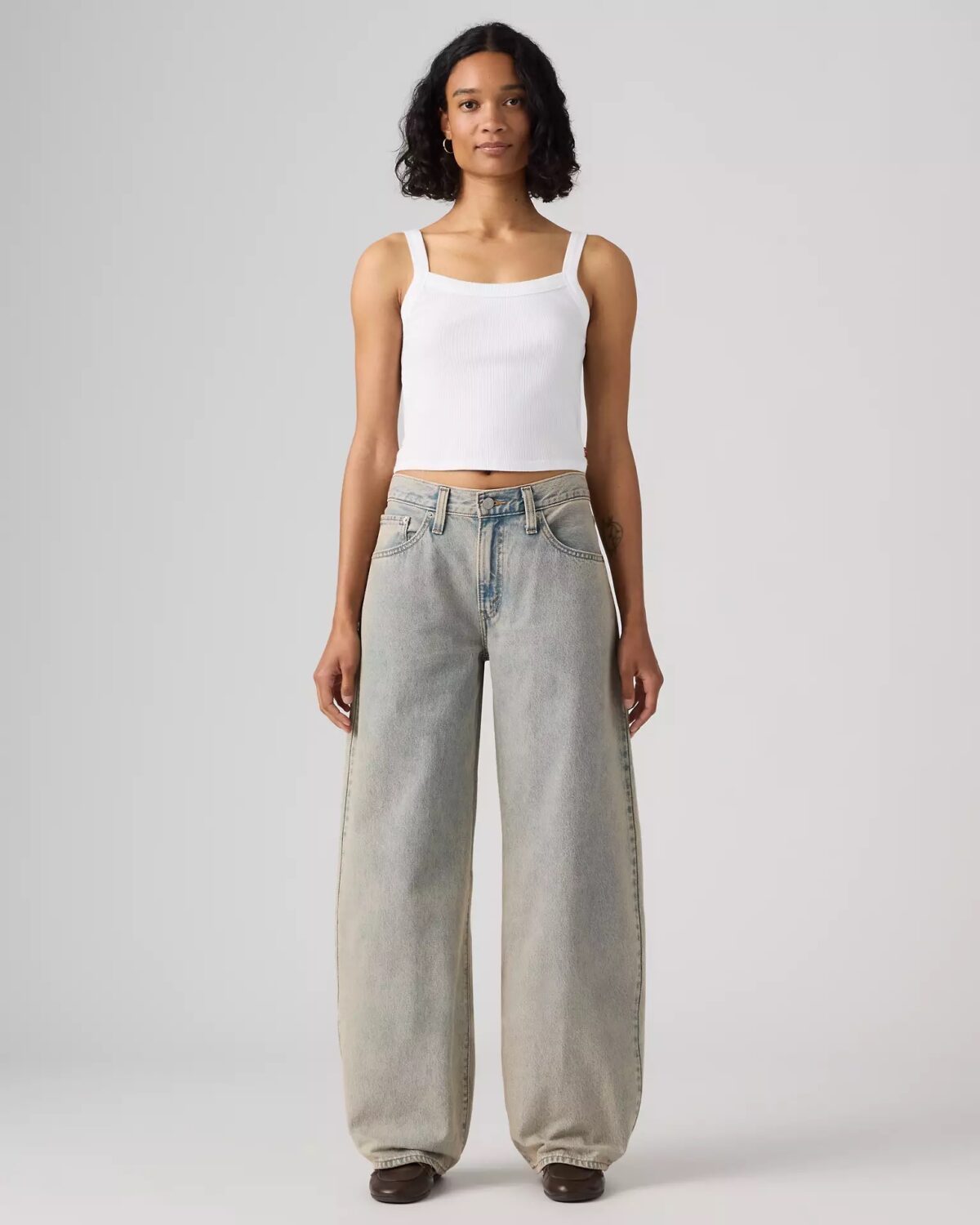Levi's Γυναικείο Τζιν Παντελόνι MIDDY BALLOON GREYS
