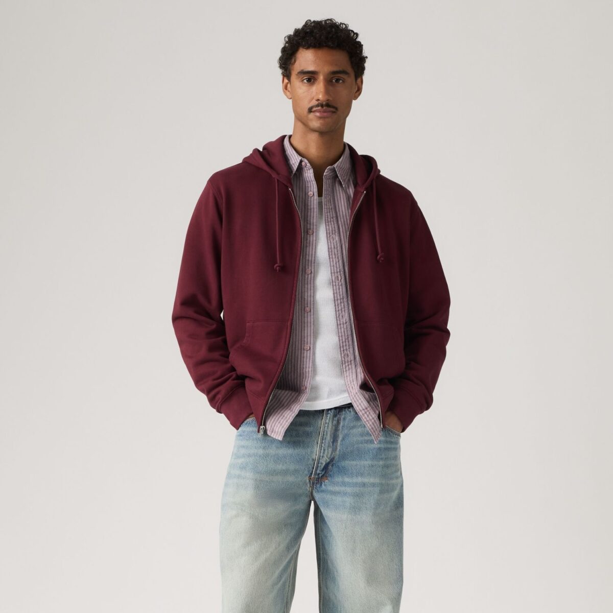 Levi's Ανδρικό Φούτερ THE ORIGINAL HM ZIP UP PURPLES